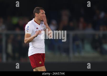 Vérone, Italie, 31st octobre 2022. Andrea Belotti de AS Roma réagit pendant le match de la série A au Stadio Marcantonio Bentegodi, Vérone. Le crédit photo devrait se lire: Jonathan Moscrop / Sportimage Banque D'Images