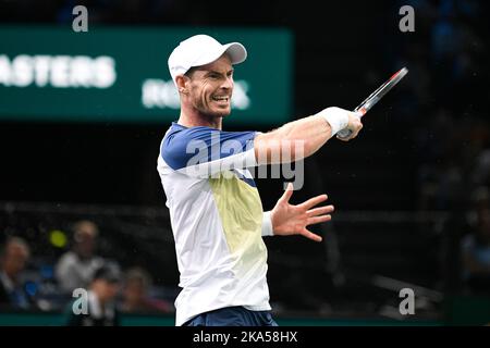 Paris, France. 31 octobre 2022, Andy Murray de GBR lors du Rolex Paris Masters, ATP Masters 1000 tennis Tournament, sur 31 octobre 2022 à l'aréna Accor à Paris, France. Photo de Victor Joly/ABACAPRESS.COM Banque D'Images