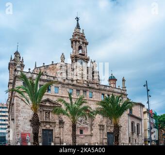 Eglise catholique romaine Santos Juanes, Mercat, Valence, Espagne, Europe Banque D'Images