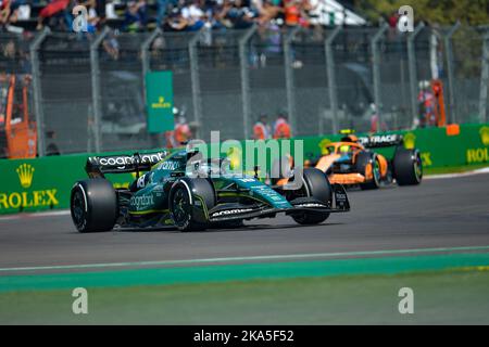 MEXICO, Mexique. , . Lance promenade du Canada (N-18) Aston Martin AMR22 Mercedes pendant la pratique 1 jour avant le Grand Prix de Formule 1 du Mexique 2022, à Autodromo Hermanos Rodriguez, on 28 octobre 2022. Crédit: SPP Sport presse photo. /Alamy Live News Banque D'Images