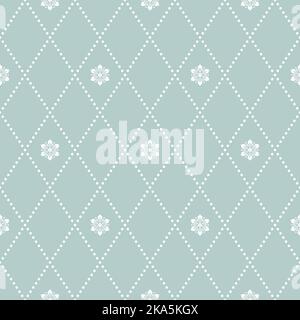 Décoration florale. Un arrière-plan abstrait classique bleu et blanc sans couture avec des fleurs. Motif avec éléments floraux répétés. Décoration pour tissu, papier peint et emballage Banque D'Images