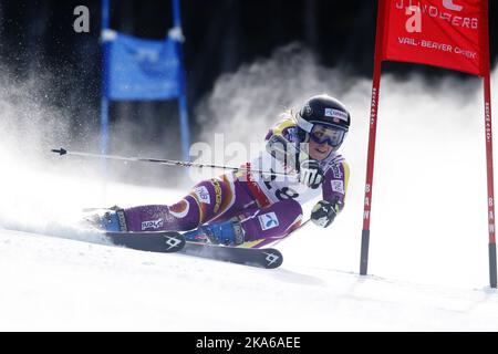 BEAVER CREEK, ÉTATS-UNIS 20150212. Les Championnats du monde de ski alpin FIS 2015 à Vail et Beaver Creek. Nina LÃ¸seth en action dans le slalom géant féminin, jeudi. LÃ¸seth terminé sur 6th place photo: Cornelius Poppe / NTB scanpix Banque D'Images