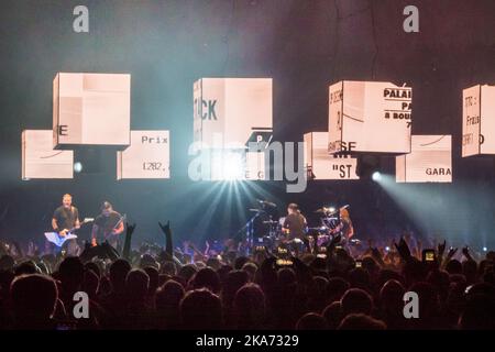 Baerum, Norvège 20180502. Le groupe américain de métaux lourds Metallica joue à la Telenor Arena mercredi soir pendant son WorldWired Tour. Photo: Heiko Junge / NTB scanpix Banque D'Images