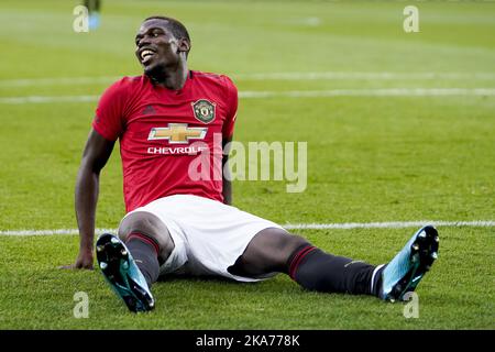 L'Université de Manchester Paul Pogba Banque D'Images