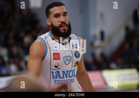 PalaRadi, Crémone, Italie, 30 octobre 2022, Jalen Cannon (Vanoli Cremona) pendant Vanoli Panier Cremona vs Kiengia Rieti - Italian Basketball Serie Banque D'Images