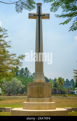 Mémorial Rabaul, cimetière de guerre Rabaul, Kokopo, Papouasie-Nouvelle-Guinée Banque D'Images