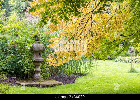 Japanese Garden, Newstead Abbey, Notinghamshire, Angleterre, Royaume-Uni Banque D'Images