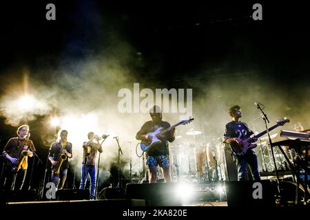 Copenhague, Danemark. 31st octobre 2022. Copenhague, Danemark. 31st, octobre 202. L'ensemble international de jazz et de JAM Snarky Puppy joue un concert au KB Hallen à Frederiksberg, Copenhague. (Crédit photo : Gonzales photo/Alamy Live News Banque D'Images