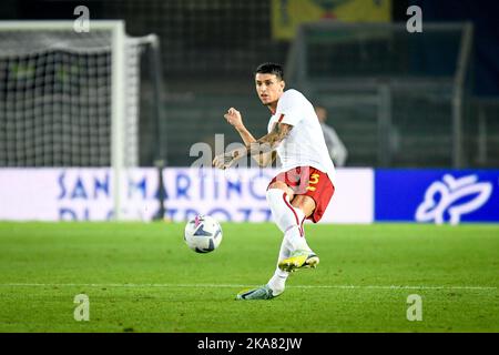 Portrait de Roger Ibanez da Silva de Roma en action pendant le FC de Vérone Hellas vs COMME Roma, football italien série A match à Vérone, Italie, 31 octobre 2022 Banque D'Images