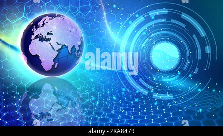 Le concept de codage, circuit Industrial business background. Banner background. Vector illustration. Vector illustration. Nombreuses utilisations pour la publicité. Banque D'Images