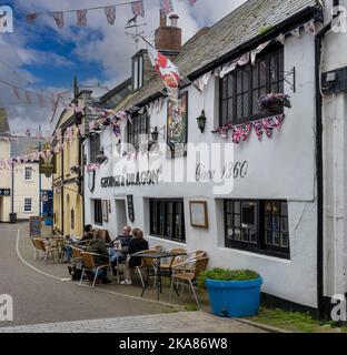 Maison publique George & Dragon, Fore Street, Ilfracombe, North Devon, Devon, Angleterre, Royaume-Uni Banque D'Images