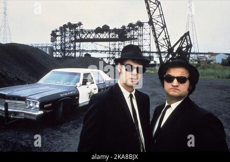 Les Blues Brothers Dan Aykroyd et John Belushi Banque D'Images