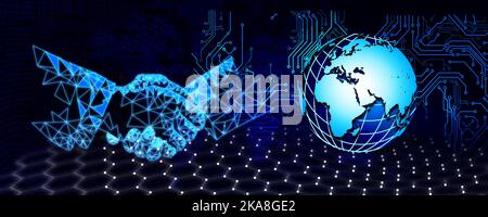 Le concept de codage, circuit Industrial business background. Banner background. Vector illustration. Vector illustration. Nombreuses utilisations pour la publicité. Banque D'Images