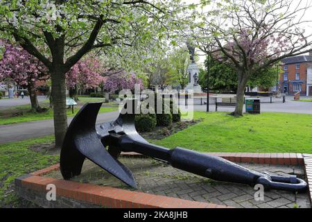 Les jardins War Memorial, Lichfield Street, Burton upon Trent Town, Staffordshire, Angleterre ; Royaume-Uni Banque D'Images