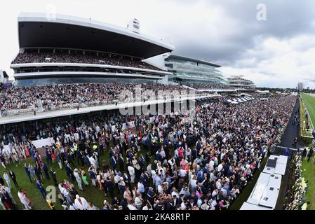 Melbourne, Australie. 01st novembre 2022. Des jockeys et des gens participent pendant 2nd jours du Melbourne Cup Carnival 2022 au Flemington Racing Club Victoria Derby Day à Melbourne. (Photo de Rana Sajid Hussain/Pacific Press) Credit: Pacific Press Media production Corp./Alay Live News Banque D'Images