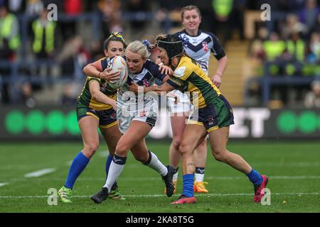 Jodie Cunningham Angleterre en action pendant la coupe du monde de rugby féminin 2021 Match England Women vs Brazil Women au stade Headingley, Leeds, Royaume-Uni, 1st novembre 2022 (photo de Mark Cosgrove/News Images) à Leeds, Royaume-Uni le 11/1/2022. (Photo de Mark Cosgrove/News Images/Sipa USA) Banque D'Images