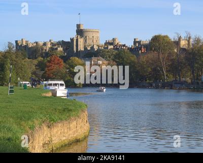 Château de Windsor de Brocas, Eton, Royaume-Uni 4:3 Banque D'Images