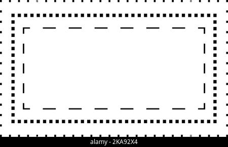 Traçage de lignes rectangulaires élément de forme pour les enfants d'âge préscolaire, maternelle et Montessori préécrivant et dessinant des activités dans l'illustration vectorielle Illustration de Vecteur