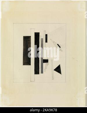 Kazimir Malevich sans titre (composition supromatiste). c. 1919-1926 Banque D'Images