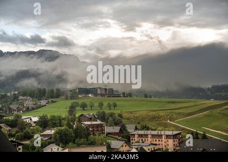 Panorama du village de Villard de Lans dans le Alpes en France Banque D'Images