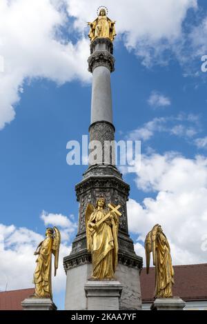 Monument de l'Assomption de la Sainte Vierge Marie, Zagreb, Croatie Banque D'Images