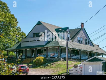 États-Unis, Maine, Portland, Peaks Island, 8th Maine Regiment Lodge and Museum, Banque D'Images