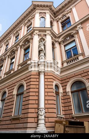 Bâtiment néo-baroque très orné, ville basse de Radiceva ulica, Zagreb, Croatie Banque D'Images