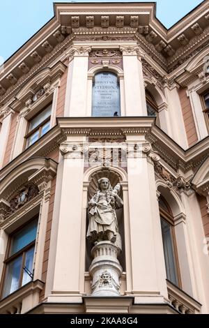 Bâtiment néo-baroque très orné, ville basse de Radiceva ulica, Zagreb, Croatie Banque D'Images