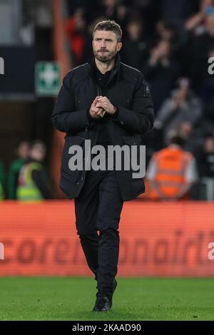 Hull, Royaume-Uni. 01st novembre 2022. Michael Carrick directeur de Middlesbrough pendant le match de championnat Sky Bet Hull City vs Middlesbrough au MKM Stadium, Hull, Royaume-Uni, 1st novembre 2022 (photo de Mark Cosgrove/News Images) à Hull, Royaume-Uni le 11/1/2022. (Photo de Mark Cosgrove/News Images/Sipa USA) crédit: SIPA USA/Alay Live News Banque D'Images