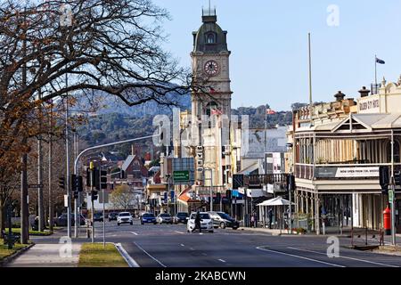 Ballarat Australie / en bas de la rue principale centrale de Ballarat, Sturt Street.The City End of Sturt Street est l'un des plus anciens quartiers de Ballarat. Il ha Banque D'Images