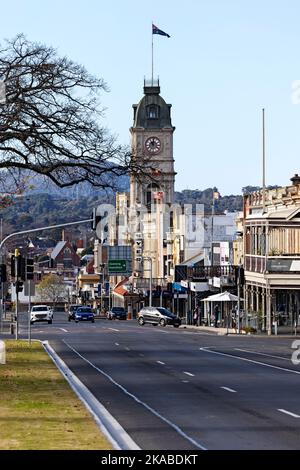 Ballarat Australie / en bas de la rue principale centrale de Ballarat, Sturt Street.The City End of Sturt Street est l'un des plus anciens quartiers de Ballarat. Il ha Banque D'Images