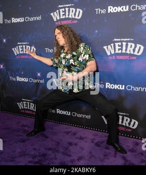 Al Yankovic assiste à la première New-yorkaise de Roku Originals - Weird: The Al Yankovic Story au Alamo Drafthouse Cinema Downtown Brooklyn on 1 novembre 2022 Banque D'Images