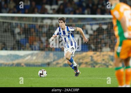 Saint-Sébastien, Espagne. 30th octobre 2022. Aritz Elustrond (Sociedad) football : Espagnol 'la Liga Santander' match entre Real Sociedad 0-2 Real Betis Balompie à la Reale Arena de San Sebastian, Espagne . Crédit: Mutsu Kawamori/AFLO/Alay Live News Banque D'Images