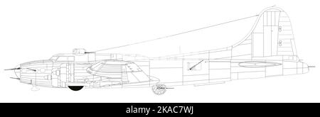 Boeing B-17E-BO Fortres volants Banque D'Images