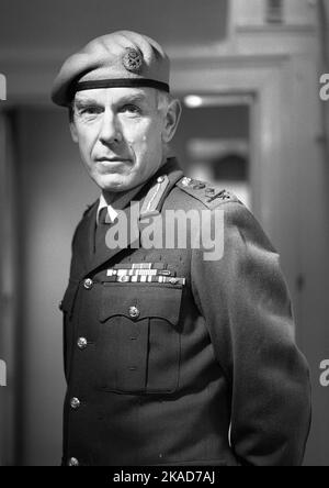 Général Sir Peter Edgar de la Cour de la Billière ancien officier de l'armée britannique, directeur de SAS pendant le siège de l'ambassade iranienne et commandant en chef des forces britanniques pendant la guerre du Golfe. Photographie de Gilbert Adams / Tony Henshaw Archive Banque D'Images