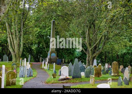 Plymouth, Massachusetts, Etats-Unis - 12 septembre 2022: Sites sur la colline de Burial où les pilotes ont construit deux forts et y ont enterré des résidents depuis 1620 Banque D'Images