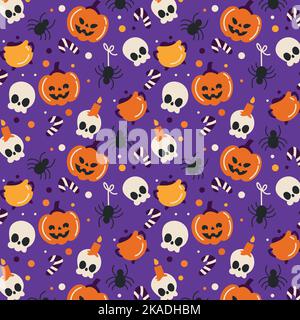 Bannière de vente ou modèle de publication pour les médias sociaux d'Halloween. Soldes d'Halloween. Illustration de Vecteur
