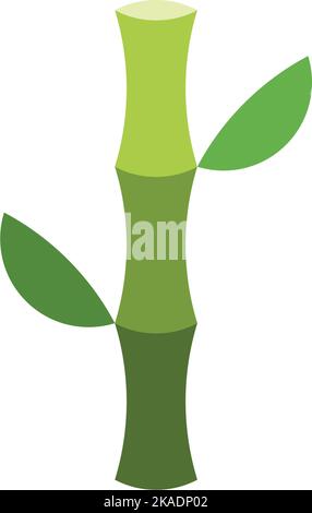 modèle de logo bamboo icône de conception vectorielle Illustration de Vecteur