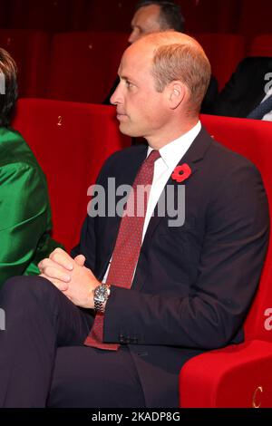 Le Prince de Galles participe à un événement dans le cadre du festival biennal du film de la Royal Africa Society, film Africa, au Garden Cinema de Londres. Date de la photo: Mercredi 2 novembre 2022. Banque D'Images