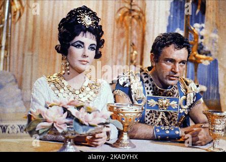 Cleopatra Elizabeth Taylor et Richard Burton Banque D'Images