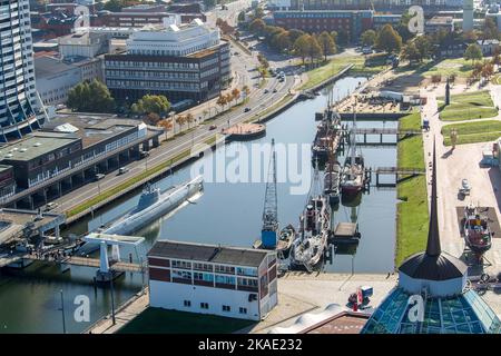 Bremerhaven, Allemagne. 12th octobre 2022. Le port musée de Bremerhaven. Credit: Sina Schuldt/dpa/Alay Live News Banque D'Images