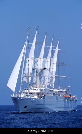 Bateau de croisière Wind Surf Banque D'Images