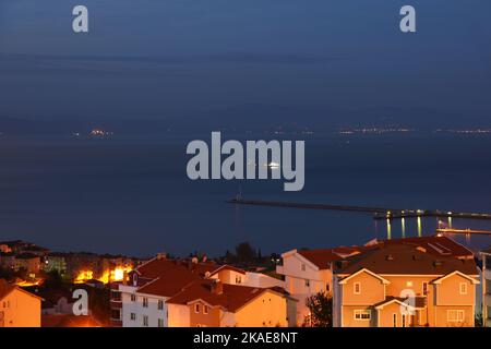 Eregli ville de Zonguldak, Turquie, est une ville portuaire importante pour l'économie du pays. Banque D'Images