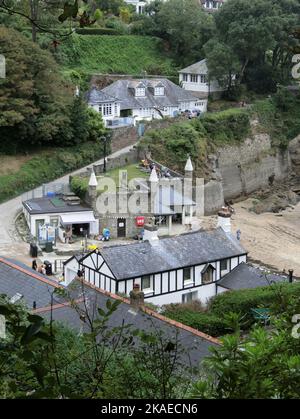 Readymoney Cove, Nr Fowey, Cornwall, Angleterre, Royaume-Uni en septembre Banque D'Images