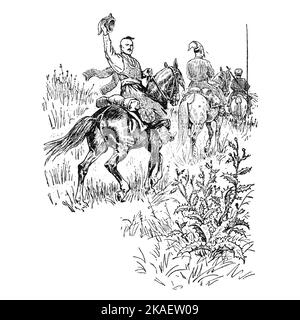 Illustration du livre Bohdan Khmelnytskyi, M. Starytskyi. VERS 1645 : adieu aux cosaques : Hryhoriy Ganzha et Ivan Bohun, le cosaque Ivan Banque D'Images