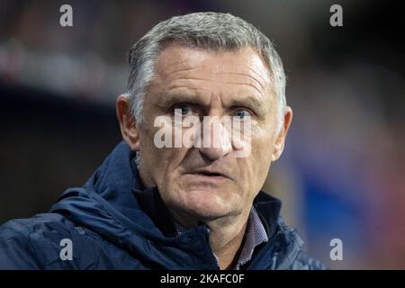 Huddersfield, Royaume-Uni. 02nd novembre 2022. Tony Mowbray directeur de Sunderland pendant le match de championnat de Sky Bet Huddersfield Town vs Sunderland au John Smith's Stadium, Huddersfield, Royaume-Uni, 2nd novembre 2022 (photo de James Heaton/News Images) à Huddersfield, Royaume-Uni, le 11/2/2022. (Photo de James Heaton/News Images/Sipa USA) crédit: SIPA USA/Alay Live News Banque D'Images