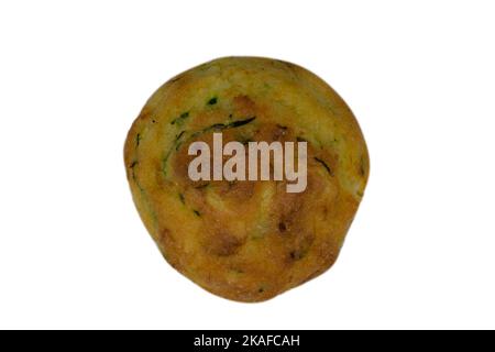 Muffins aux légumes à la courgette faits maison avec du fromage de haut niveau. Banque D'Images