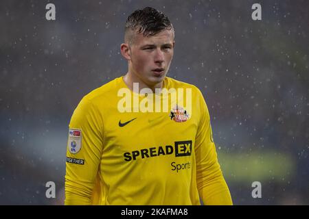 Huddersfield, Royaume-Uni. 02nd novembre 2022. Anthony Patterson #1 de Sunderland pendant le match de championnat de Sky Bet Huddersfield Town vs Sunderland au stade John Smith, Huddersfield, Royaume-Uni, 2nd novembre 2022 (photo de James Heaton/News Images) à Huddersfield, Royaume-Uni, le 11/2/2022. (Photo de James Heaton/News Images/Sipa USA) crédit: SIPA USA/Alay Live News Banque D'Images