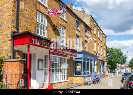 Market Hill, Rothwell, Northamptonshire, Angleterre, Royaume-Uni Banque D'Images