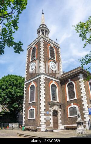 Eglise St Mary's, rue St Marychurch, Rotherhithe, le quartier de Londres de Southwark, Grand Londres, Angleterre, Royaume-Uni Banque D'Images